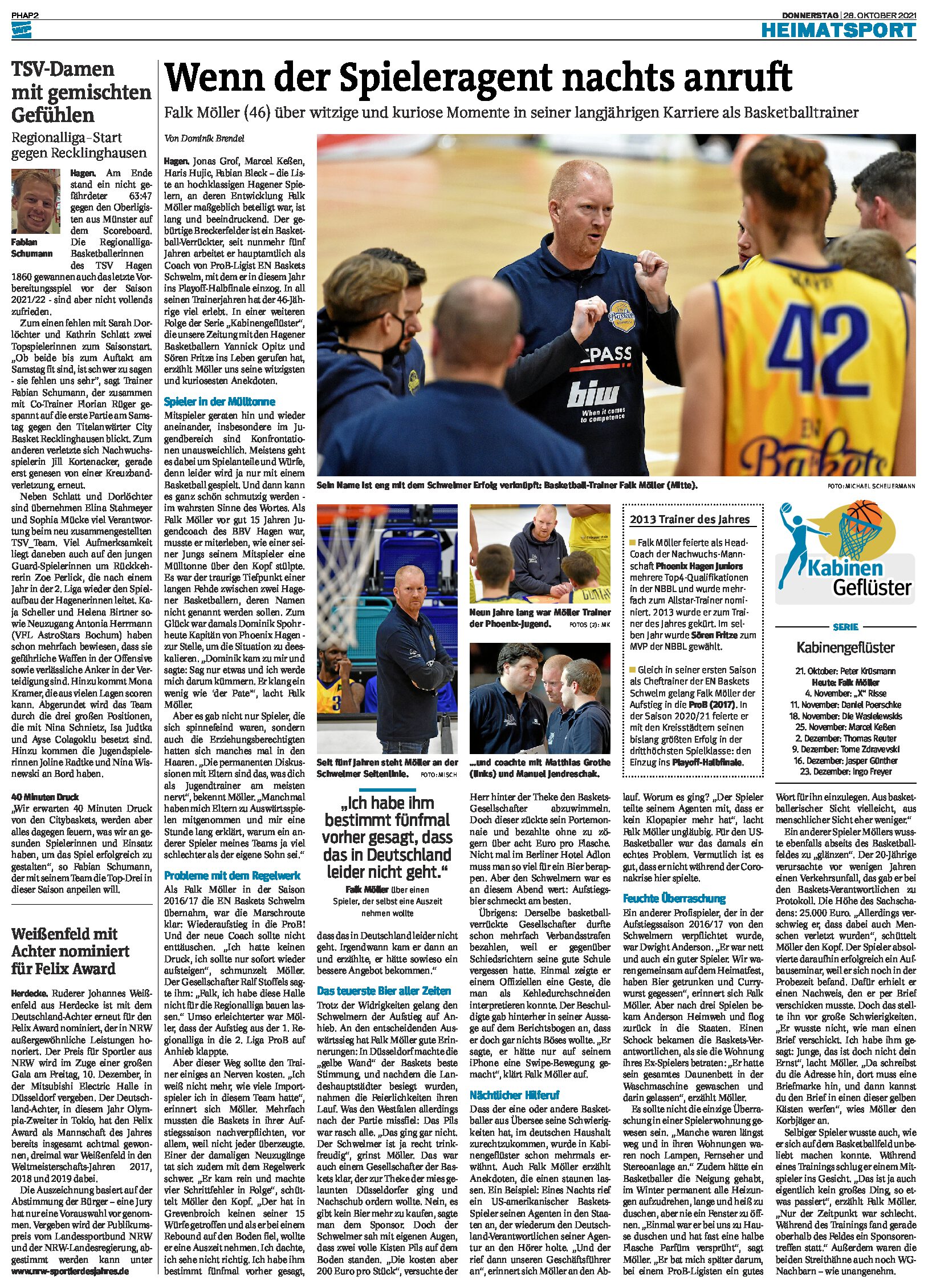 Wenn der Spieleragent nachts anruft
