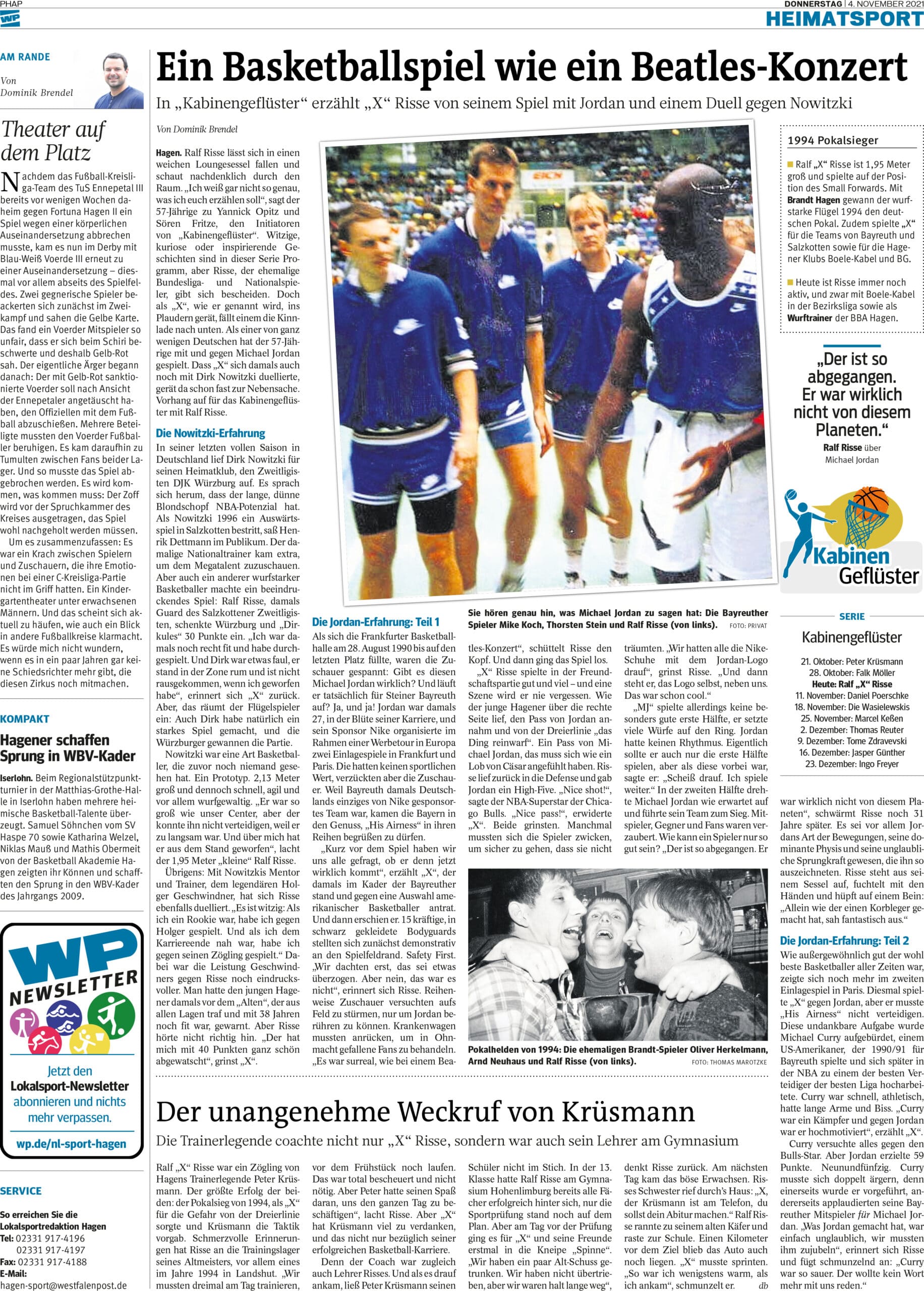 Ein Basketballspiel wie ein Beatles-Konzert